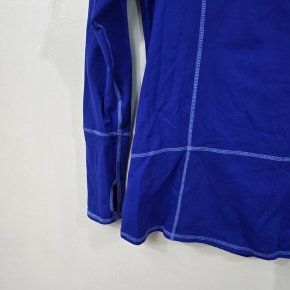 Kirkland Performance Hoodie Small Blue Stretch Zip Activewear Top - Picture 6 of 8